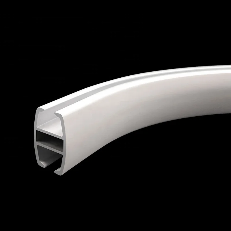 
Aluminium powder coated white bending curtain track 