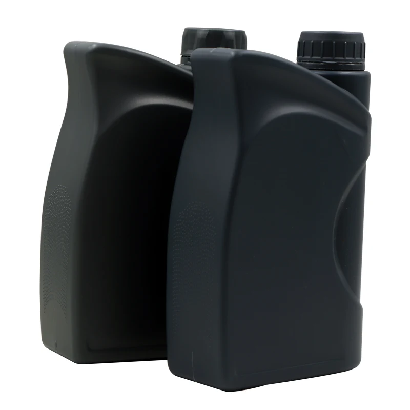 High Quality 1000ml Plastic Engine Oil Bottle Lubricant Motor Oil Flat Bottle Packaging Chemical
