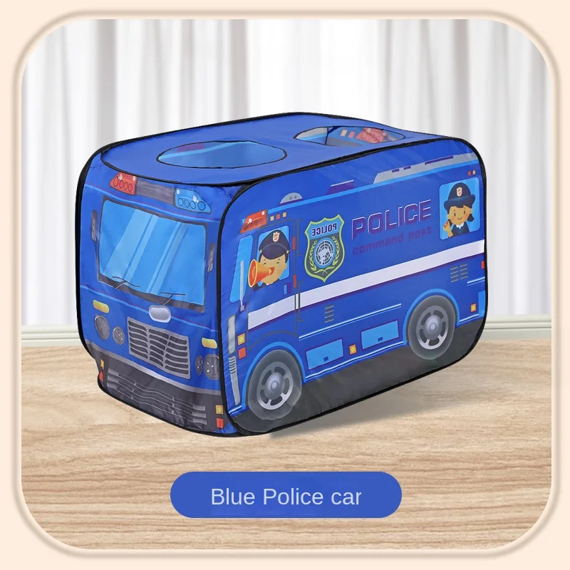 Wholesale Indoor Kids Play Tent Ice Cream Truck Police Car Fire Truck Play House Pop Up Toys Tent for Kids Boys & Girls
