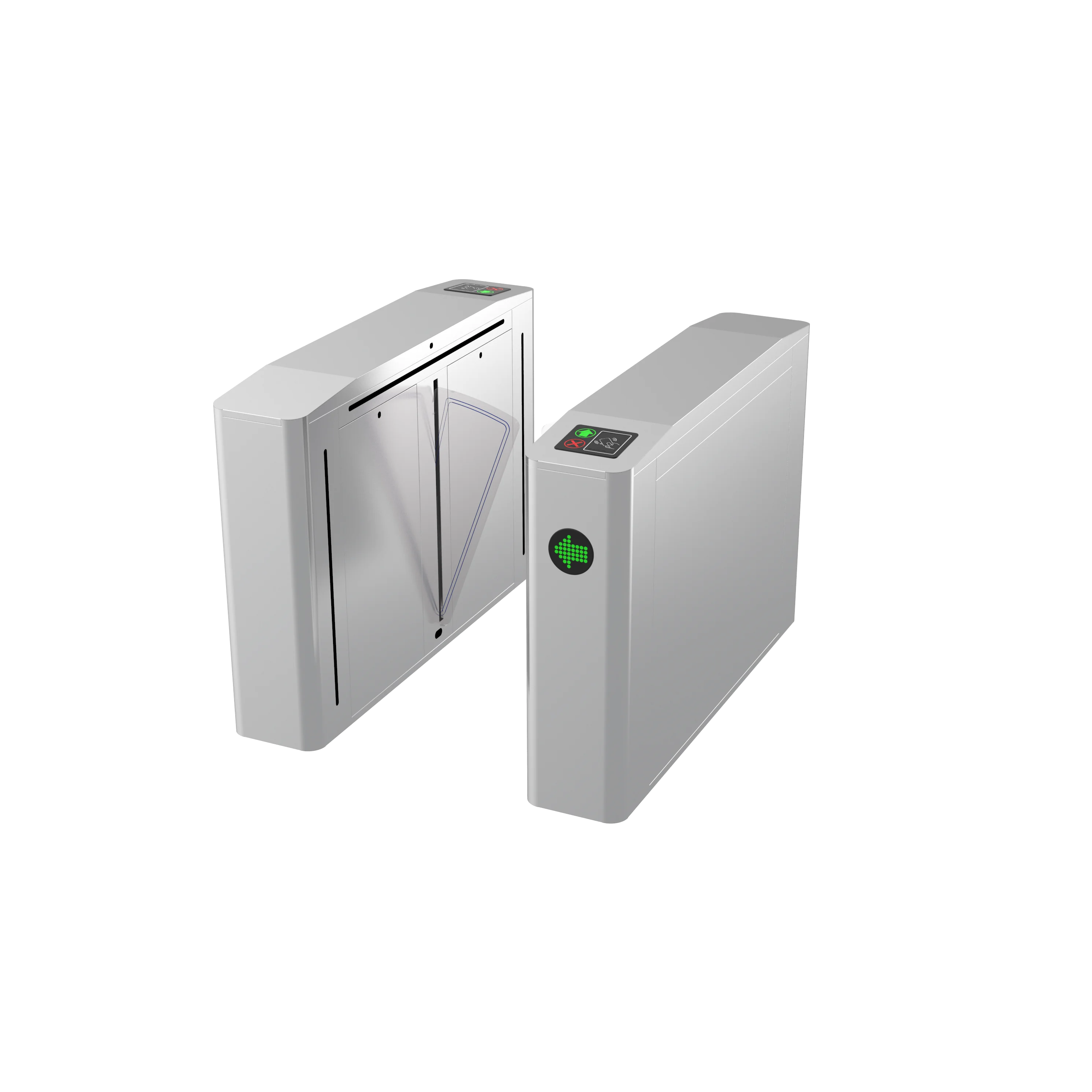 Biometric Access Control Flap Turnstile Stadium Entry Flap Barrier for School Hotel