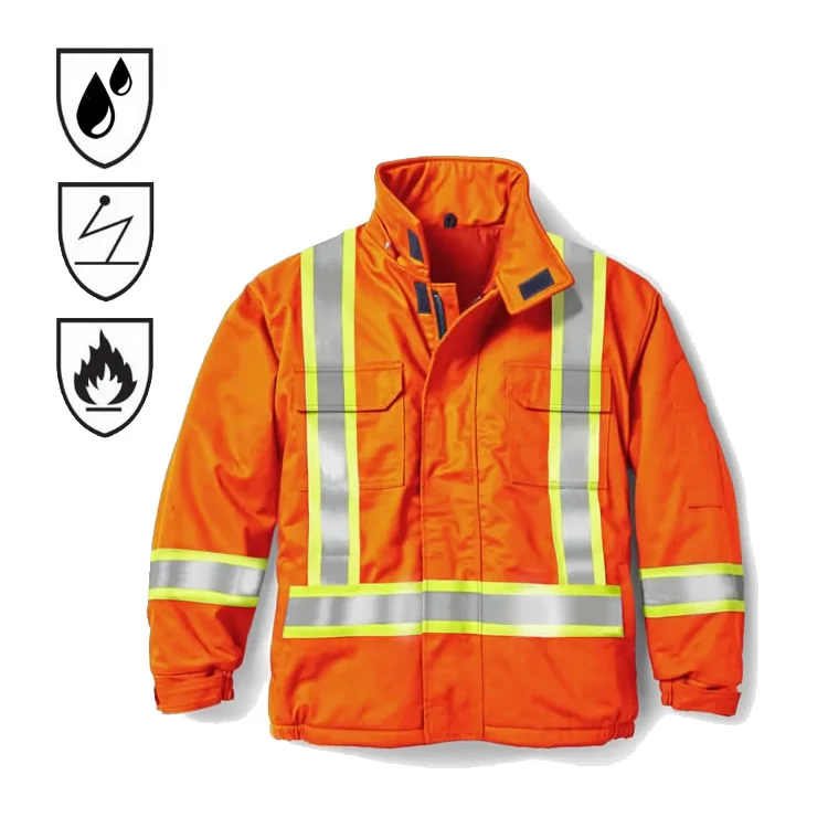 Hot Sale NFPA 2112 EN 11612 Waterproof Anti Static Fireproof Fire Resistant Jacket
