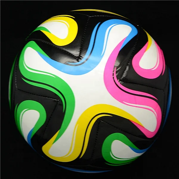 Wholesale adult children training football pu leather pvc, No. 5 machine stitched football Big event football