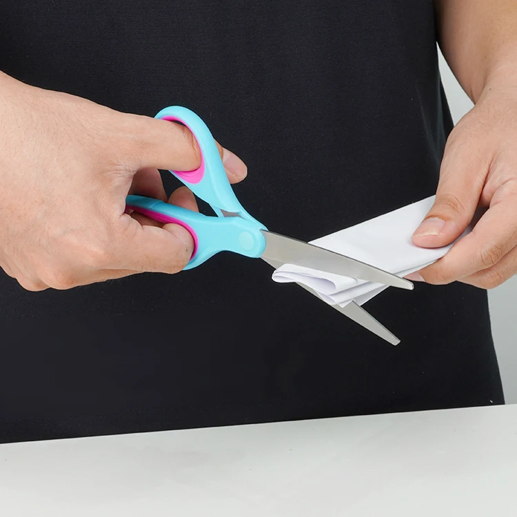 Multi-Purpose Durable Sharp Household Scissors With Colorful Handle Cutting School Office Office Scissors