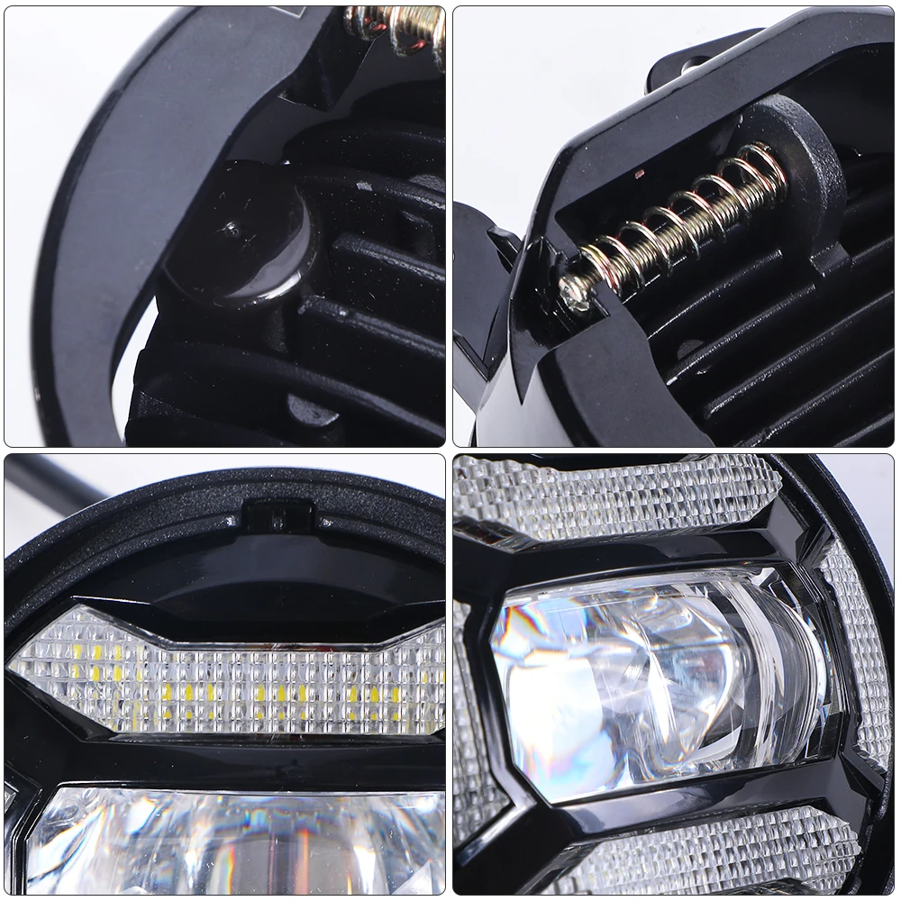 Круглая лампа ксеноновая Osram 30 Вт сильная яркость KINGKONG 4 дюймовые СВЕТОДИОДНЫЕ Противотуманные фары лампы проектор с Белый drl светодиодные фонари для jeep wrangler jk 07-17