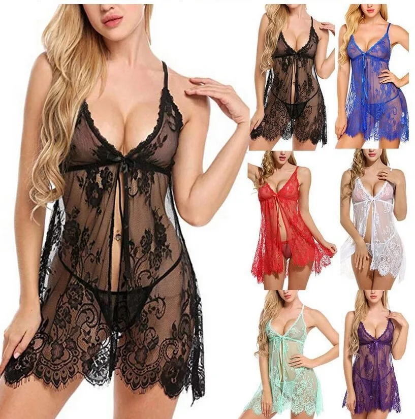 Plus Size Lingerie for Women Honeymoon Sexy Exotic Open Front Negligee Sexy Bodysuit extreme Through Sleepwear
