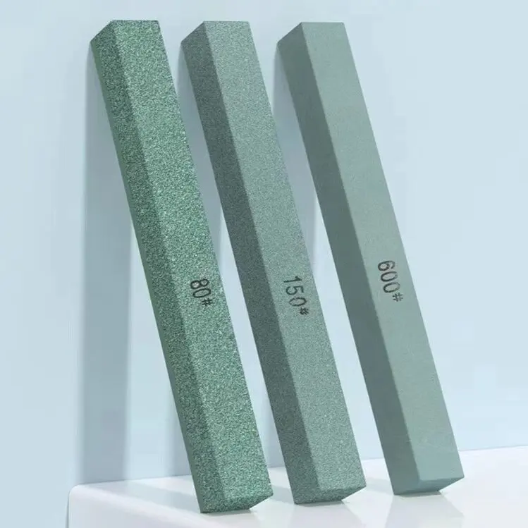 Green silicon carbide abrasive sharpening stone polishing tool square honing stone