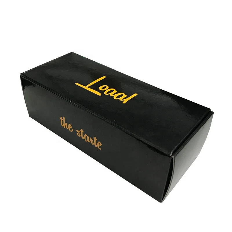 Hot Sale Custom Logo Sunglass Eye Wear Black Paper Case Wholesale Paper Box For Sunglasses