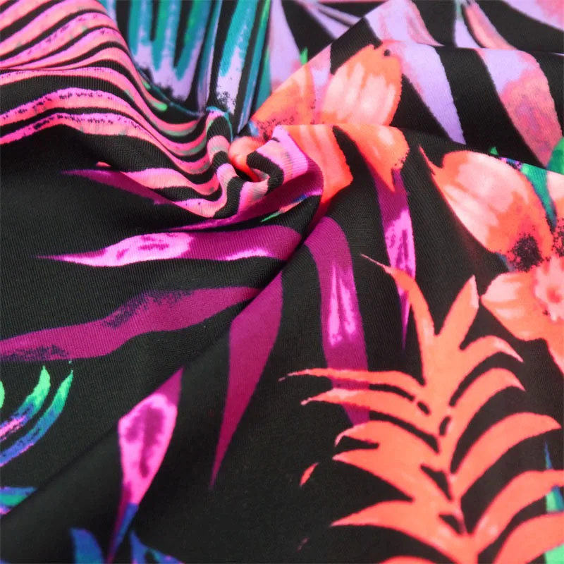 New product printing woman swimwear fabric for sexy bra