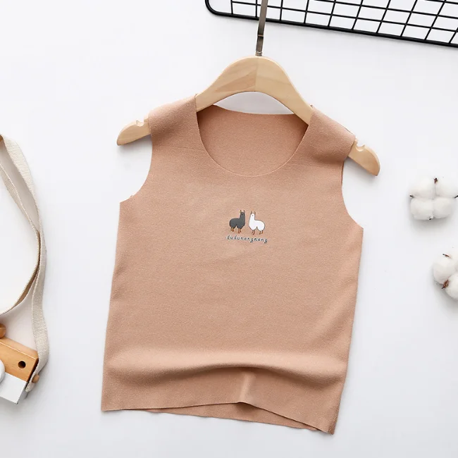 
SE2197 Wholesale Kids Tank Tops Printed Cotton Spandex Blend boys And Girl Fashion Vest 