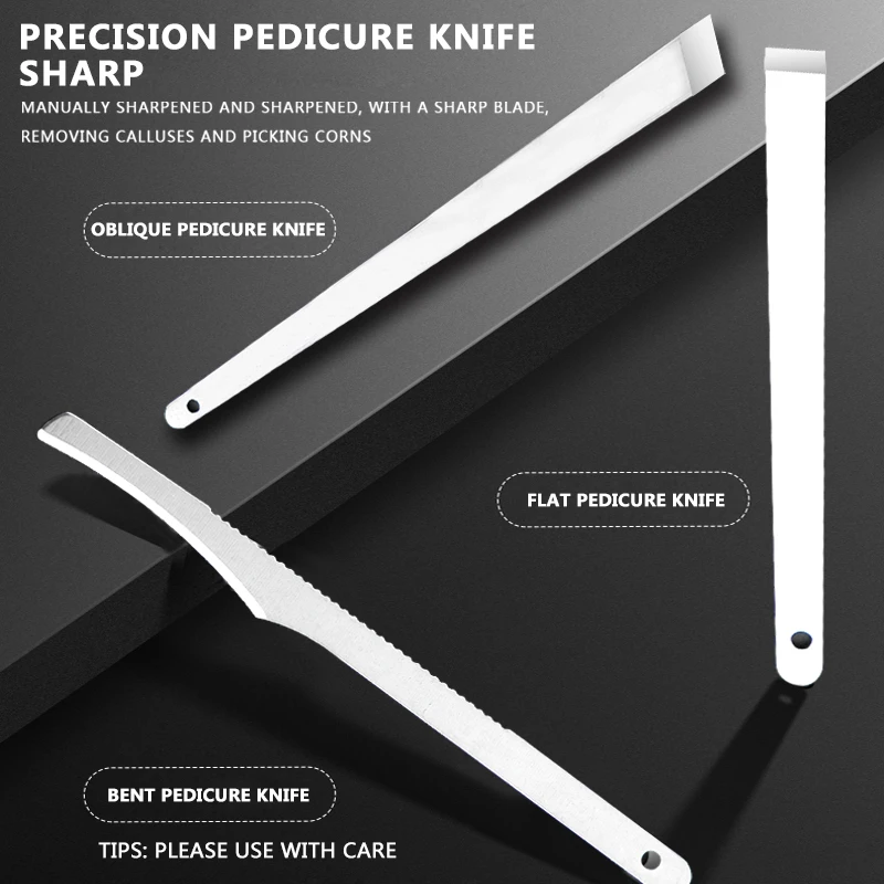 16pcs Professional Manicure Set Pedicure Knife Toe Nail Clipper Cuticle Dead Skin Remover Kit Stainless Steel Feet Care Tool Set