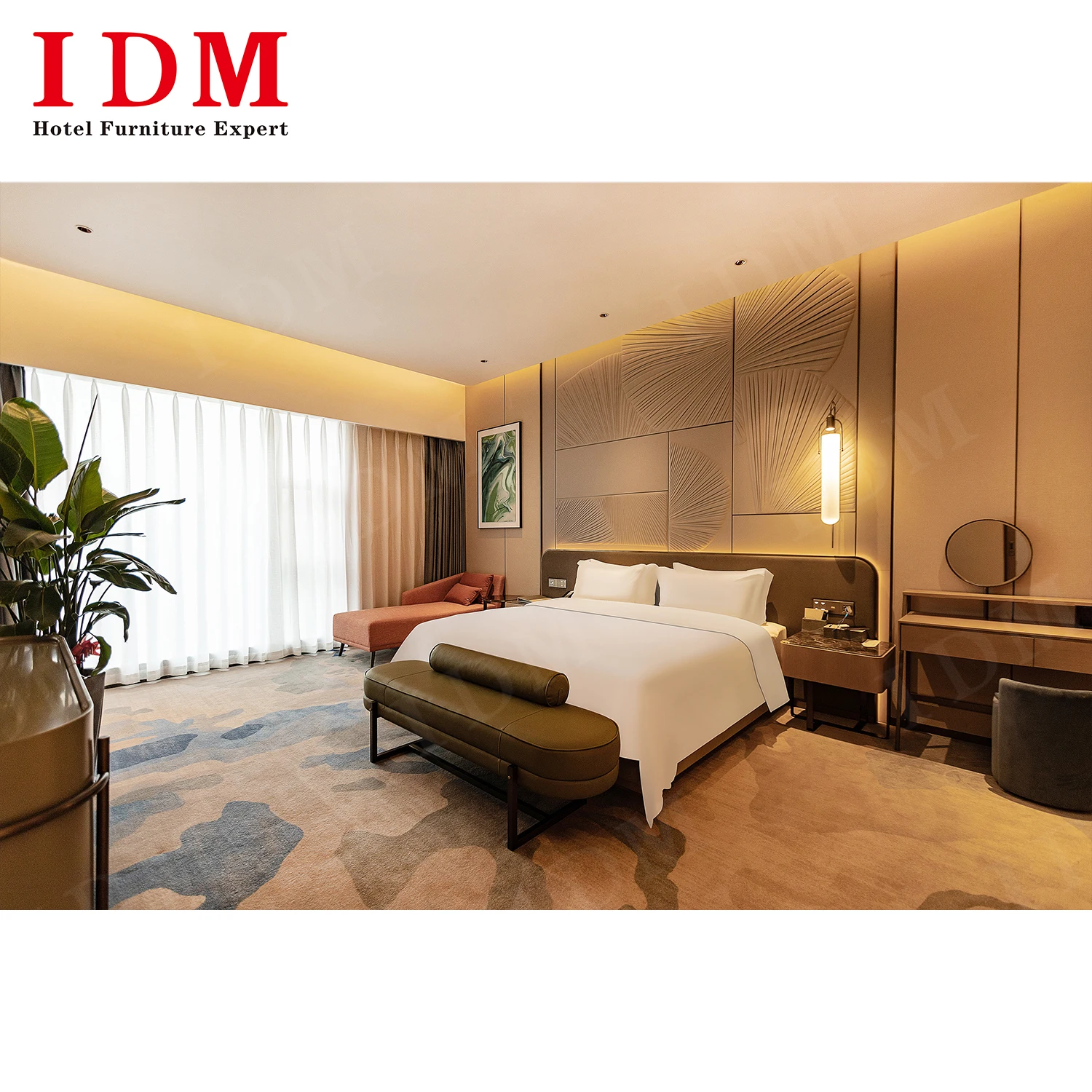 Professional Custom Modern Design Wooden Hotel Furniture Set 5-Star Luxury Hotel Room Lobby Bedroom Furniture with Free Design