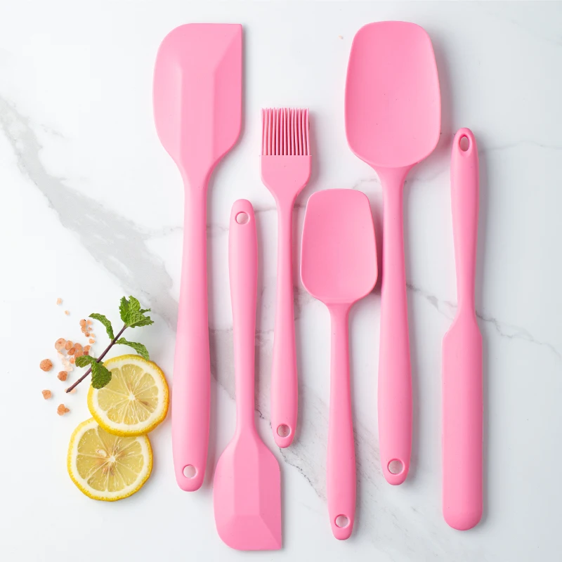 Высококачественный цветной пищевой силиконовый шпатель, набор антипригарных термостойких силиконовых инструментов для выпечки