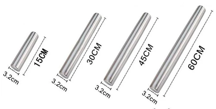 backing tools Rolling Stick  Dough  Rolling Pin kitchen Stainless Steel Rolling Pin