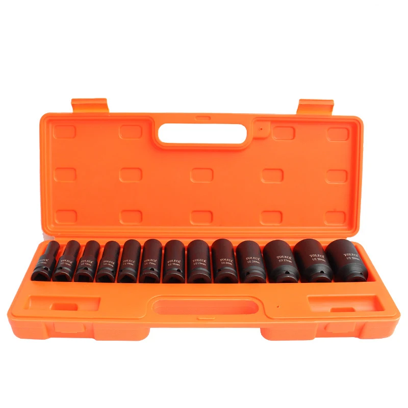 Truck Automotive Tools Set 27 Piece Heavy Duty Socket Tools Socket Set Car Repair Tool Box And Ratchet Wrench Socket Set