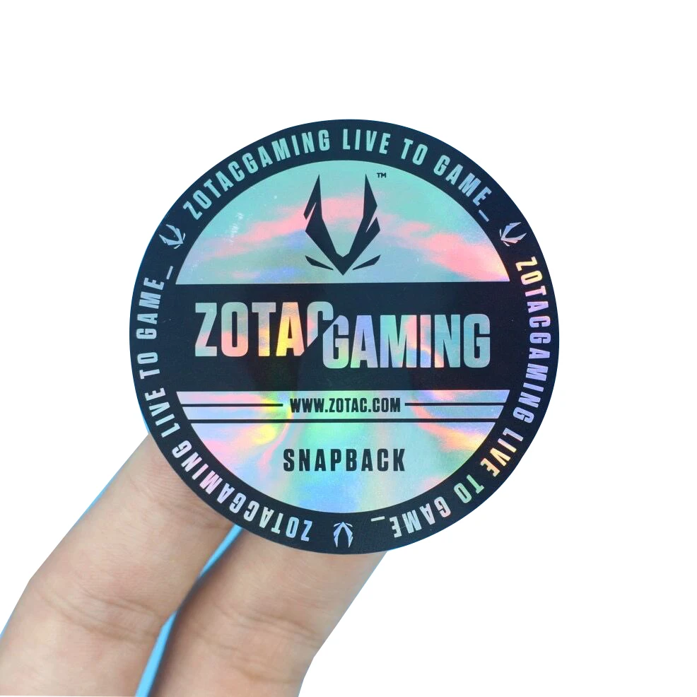 Custom Printing Holographic Die Cut Sticker Brand Logo Vinyl Label Laser Hologram Stickers