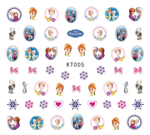 3D cartoon Barbie doll nail design sticker ultra thin nail self-adhesive sticker nail decoration