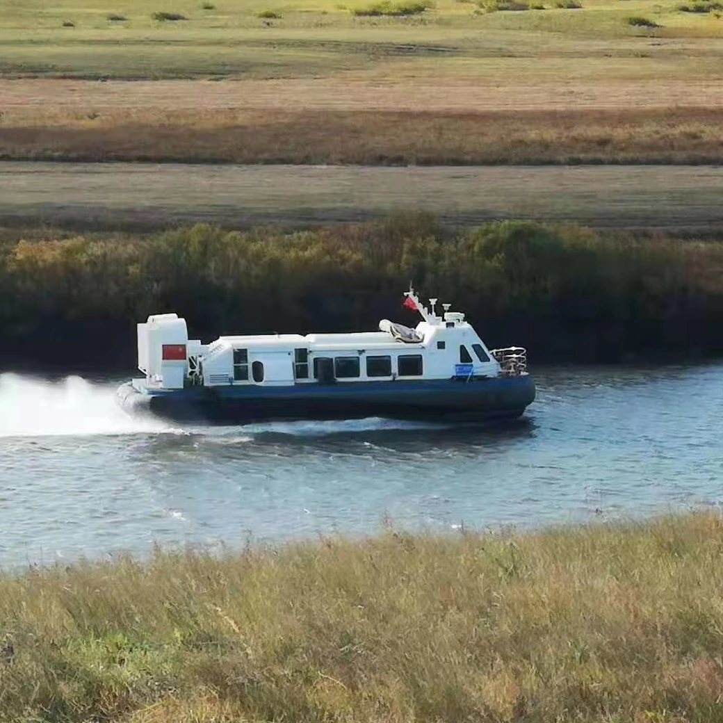 
amphibious Inland river boat 153KW*3 motors 20 passengers Hovercraft 