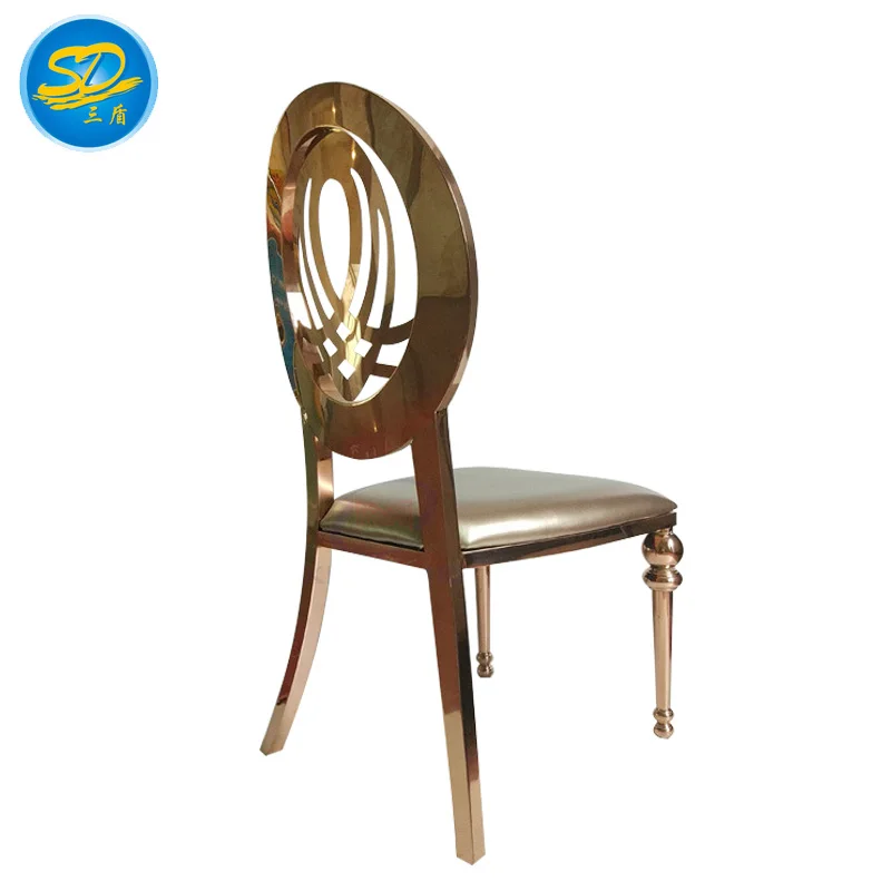 
5 Years Guarantee Time Event Party Wedding Dining Furniture Stainless Steel Chair For Sale 