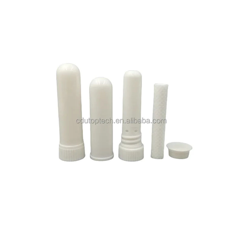 Wholesale Plastic Nasal Inhaler Tube Blank PP Nasal Inhaler Stick for Aromatherapy Essential Oil Cosmetic Packaging