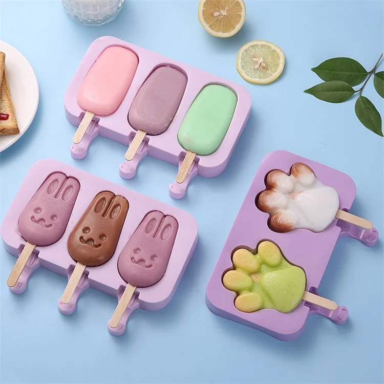 Силиконовый лоток для льда с крышками