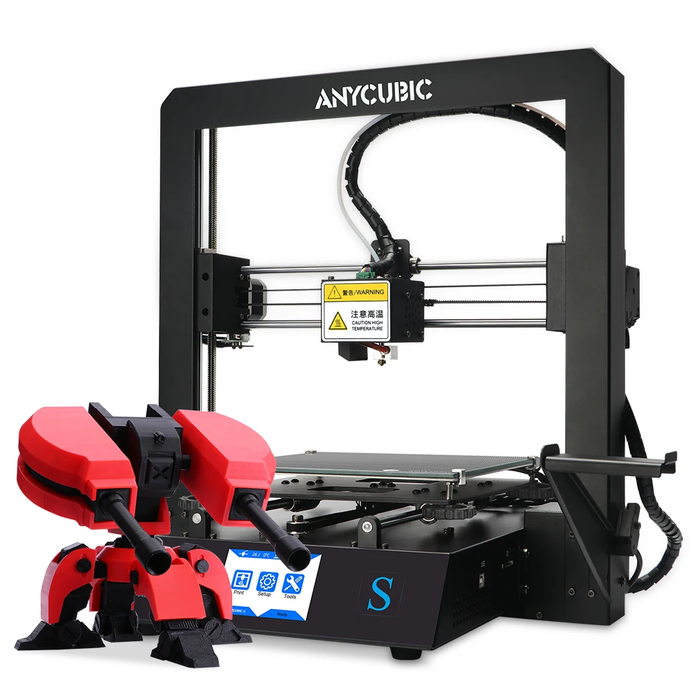  Anycubic Mega S Портативный diy 3D принтер FDM Цифровой настольный I3 обновленная печатная