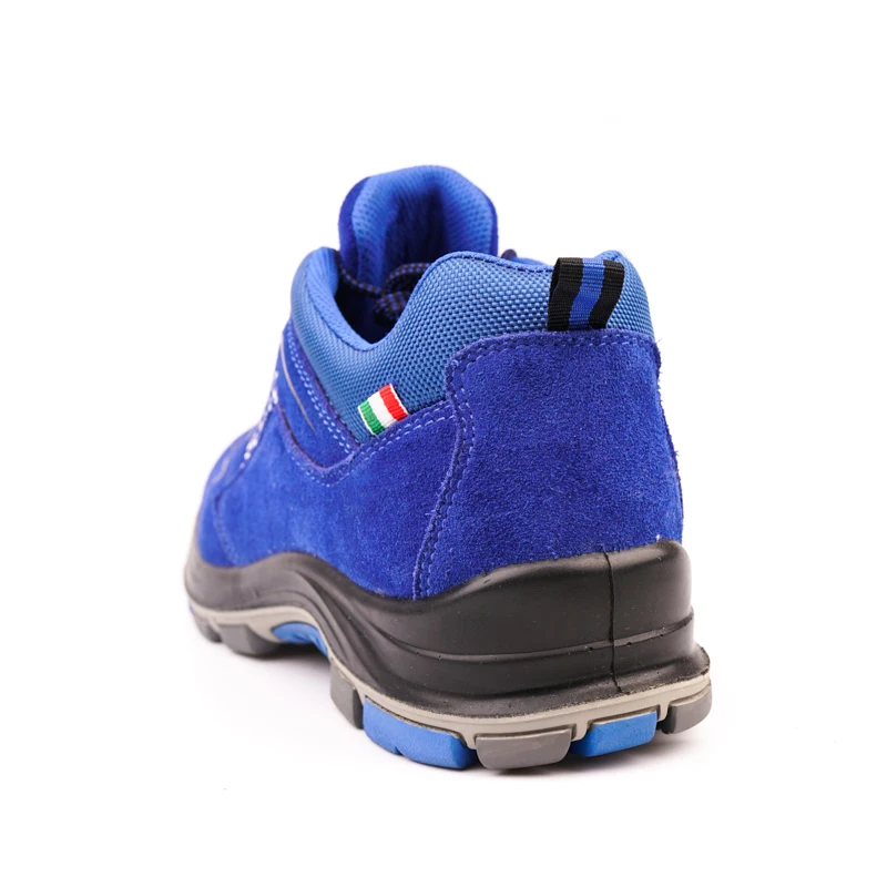 Мужские уличные синие кроссовки со стальным носком, противоударные резиновые кроссовки, лучшая Нескользящая Рабочая обувь