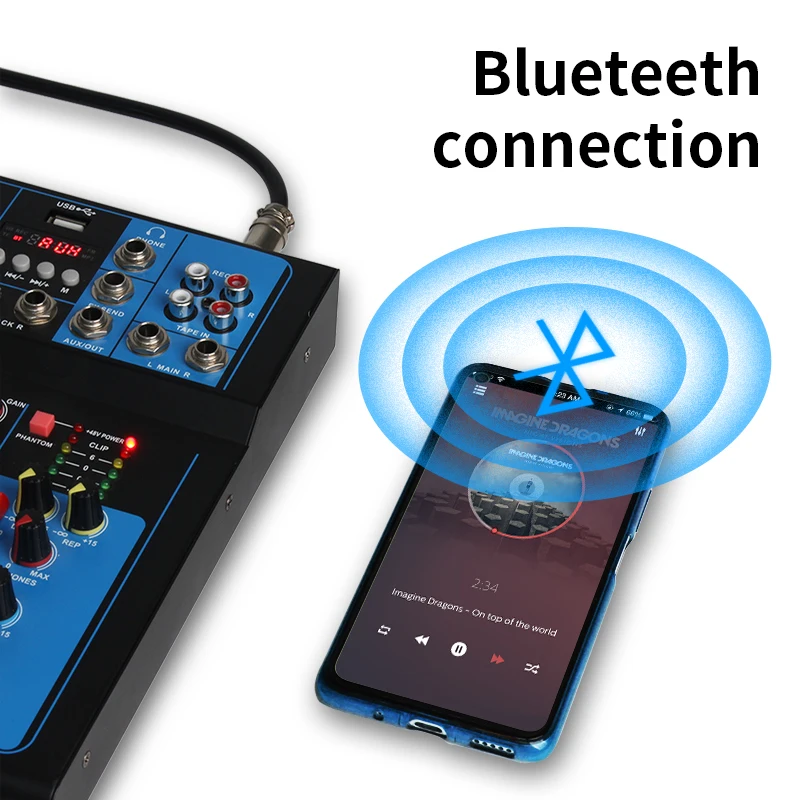 J.I.Y-F07 профессиональный миксер 7 канал Blueteeth микшерный пульт с эффектом реверберации для Домашнего Караоке Usb Live