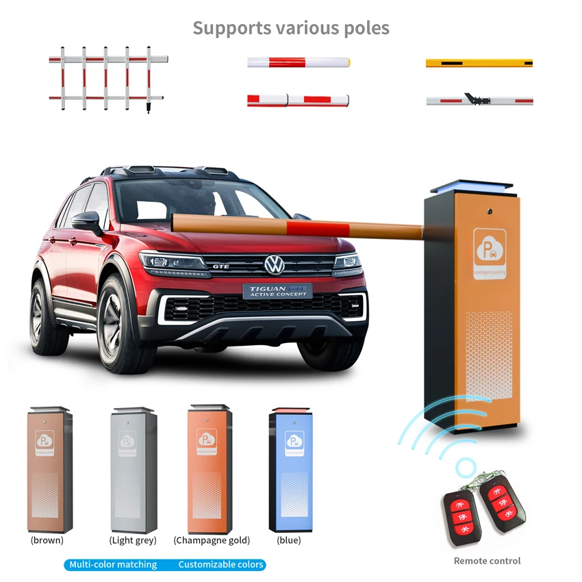 Factory Wholesale Price Custom Car Lot Access Control Machine Traffic Security Automatic Boom Parking Barrier Gate With Remote