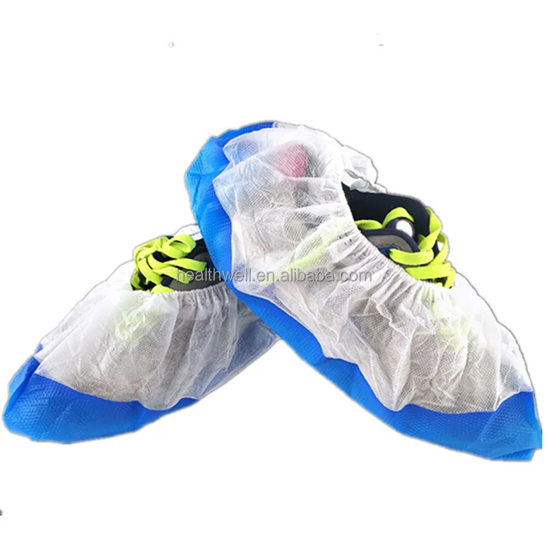 Disposable Plastic waterproof  PP+CPE coated shoe cove PPE Machine-made Water-proof