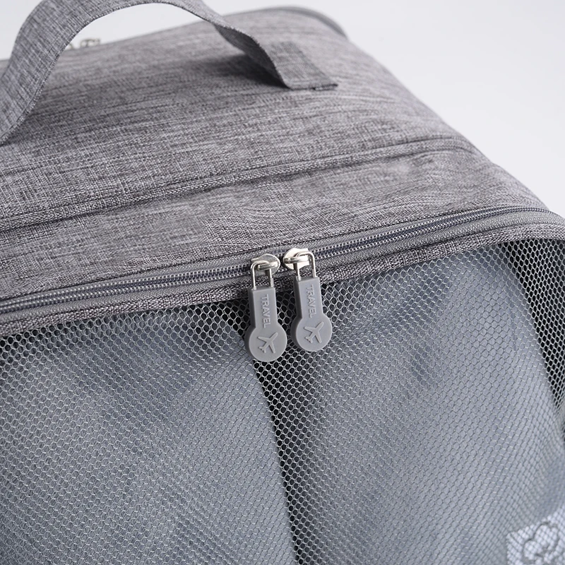 Fashionable oxford fabric travel shoe storage bag foldable shoes organizer for clothes socks