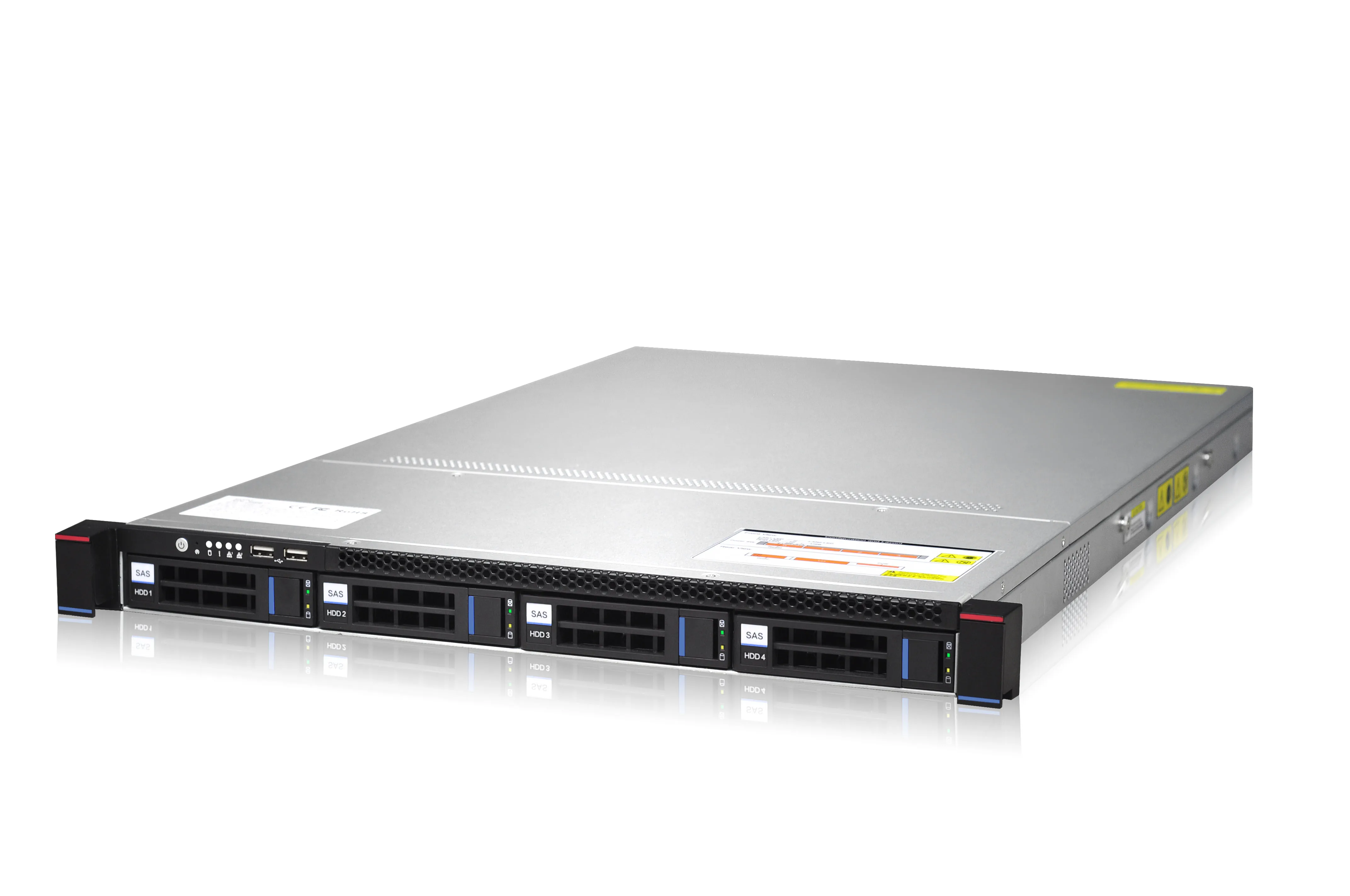 1U4 bays server case rackmount chassis with 670mm depth