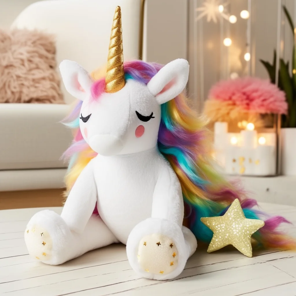 Wholesale Cute Cartoon Unicorn Plush Toy Super Soft Stuffed Animal with PP Cotton Filling Customizable ODM Embroidered Seal Gift