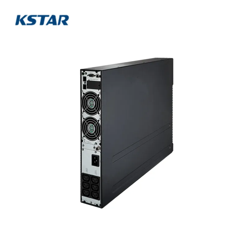 KSTAR UPS Single Phase 1KW 2KW 3KW  with 6pcs 12V 9AH Battery tower and rack-mounted Online Transformerless Commercial UPS