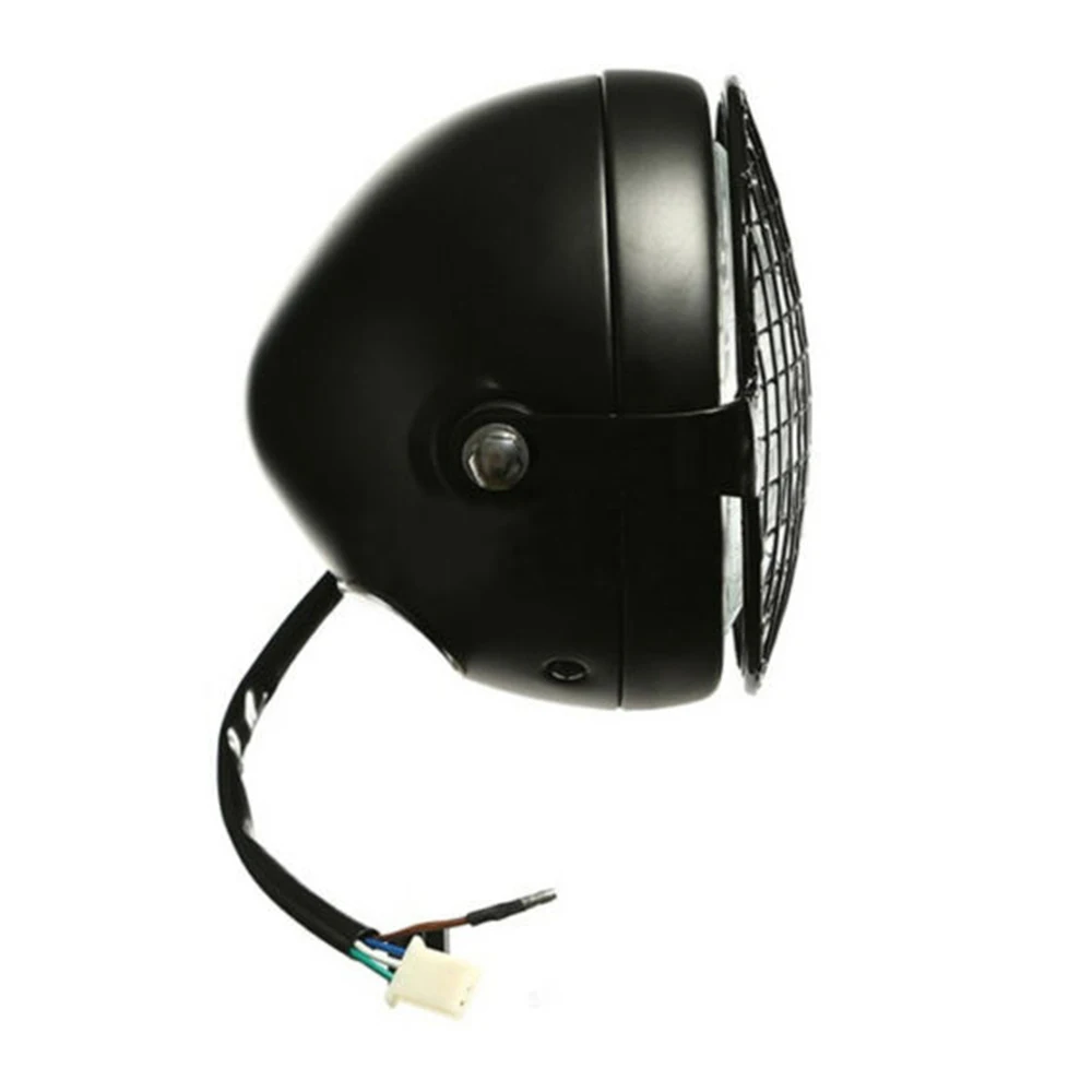 Wholesale High Quality Retro LED Headlight Grill Side Mount Cover Bracket Cafe Racer Motorcycle 1 SET