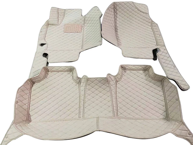 Leather full set double layer with carpet 5D car floor mats for Toyota camry 2018 2019 2020 2021 2022