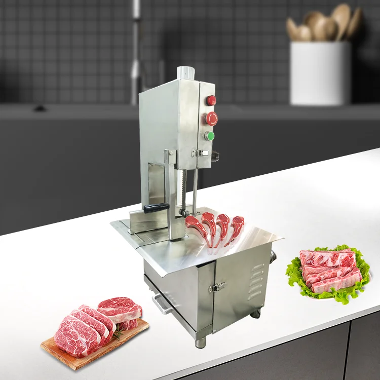 Factory direct butcher supplies automatic goat meat bone cutter cutting machine with meat grinder