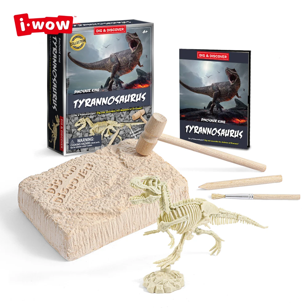 Набор для раскопания динозавров, 3D набор для копчения ископаемых костей, развивающие игрушки для детей