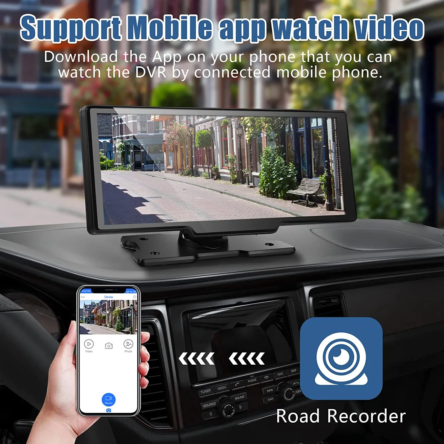 2023 Новый 4k двойной BT стерео Carplay Android авто радио 10 26 inchWireless Dashcam DVD аудиосистема