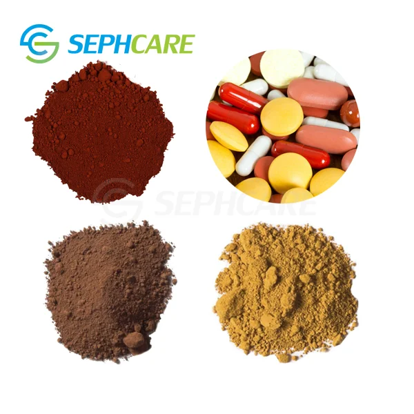 Sephcare Iron Red Brown Black Yellow Oxide Cosmetics Pigments for makeup matte lips eyeshadow