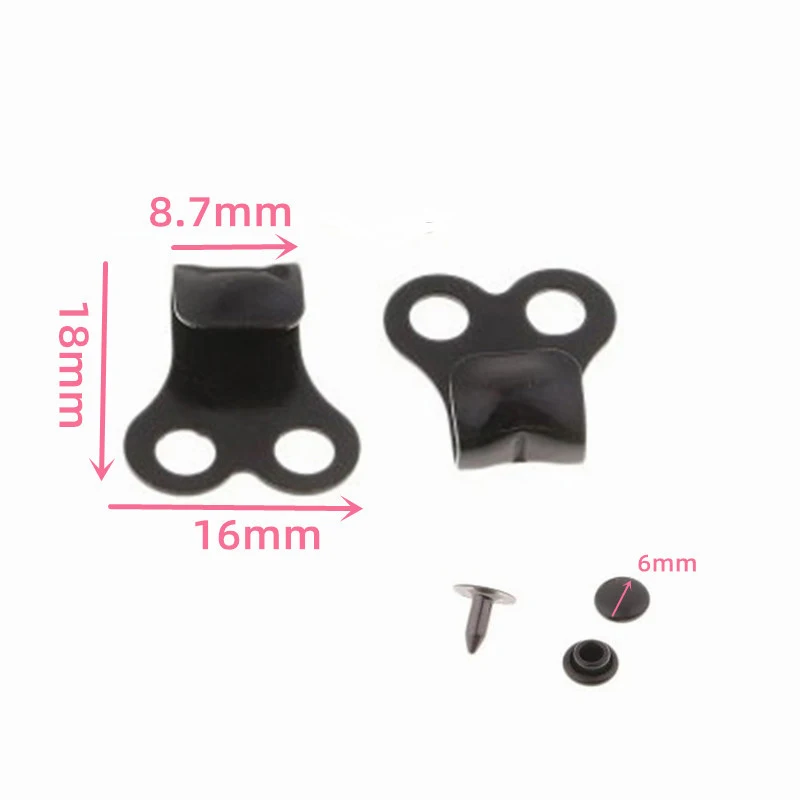 High quality Custom Size iron and brass Metal Shoelace Hook Speed Hook And Eyelet For Shoes