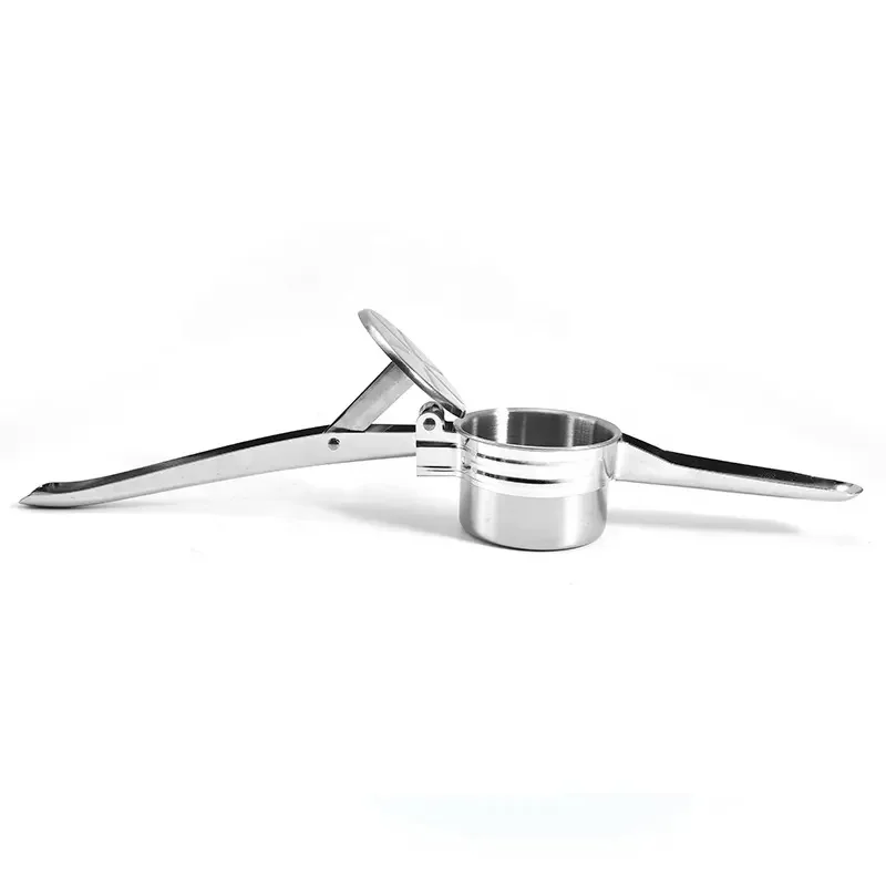 Kitchen gadgets mash masher potato stainless steel potato ricer press with 3 interchangeable discs