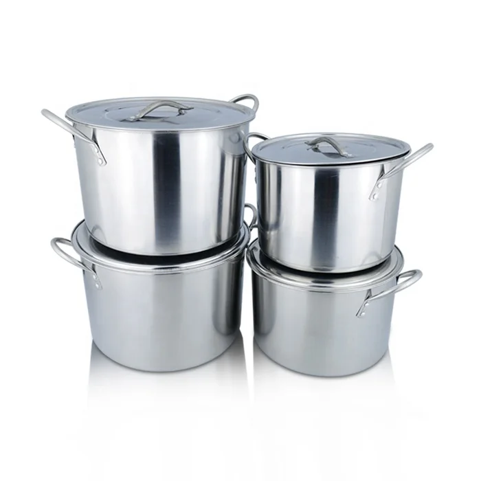 American high soup pot cookware set 4 piece stainless steel cooking cauldron