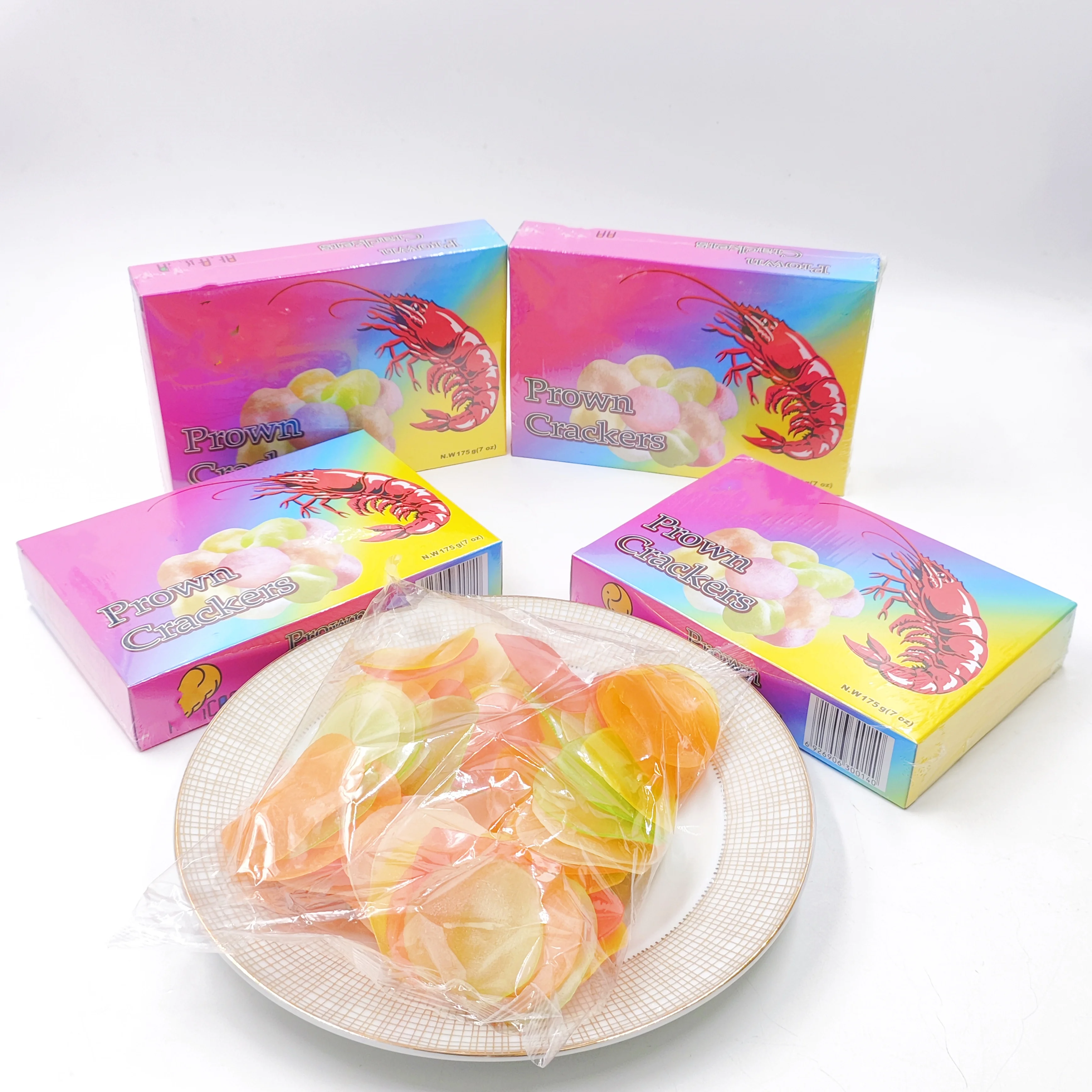 Prawn Wholesale Instant Healthy Seafood Prawn Shrimp Snack Crispy Cracker Export High Quality Wholesale fromChina