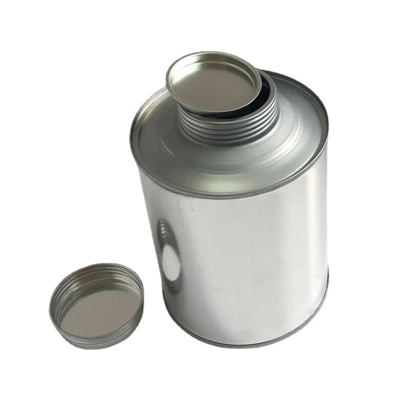 800ml customized vulcanization glue tin metal can wholesale with inner lid