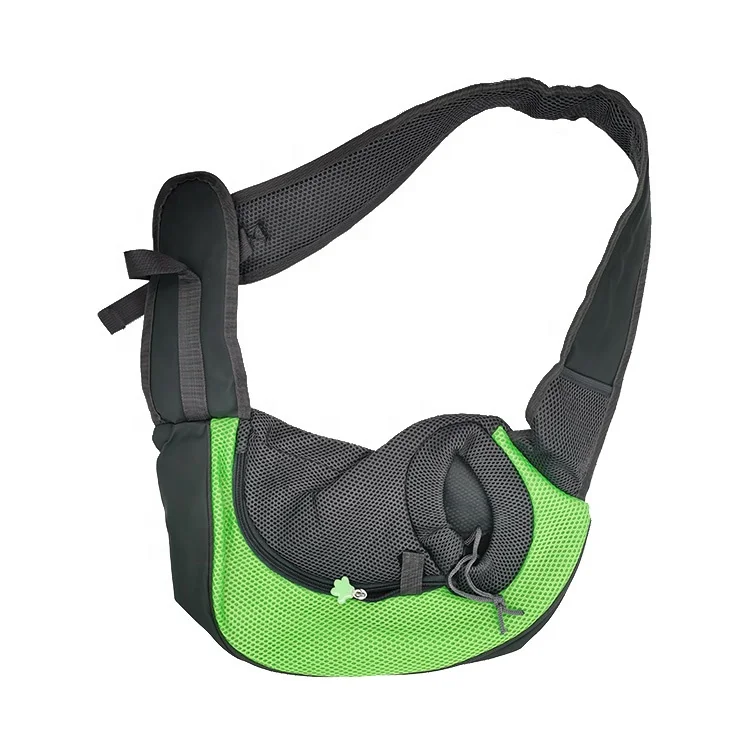 Sohpety 2021 Pet Sling Carrier Training Bag Carrier Outdoor Breathable Mesh Safe For Dog Travel Bag
