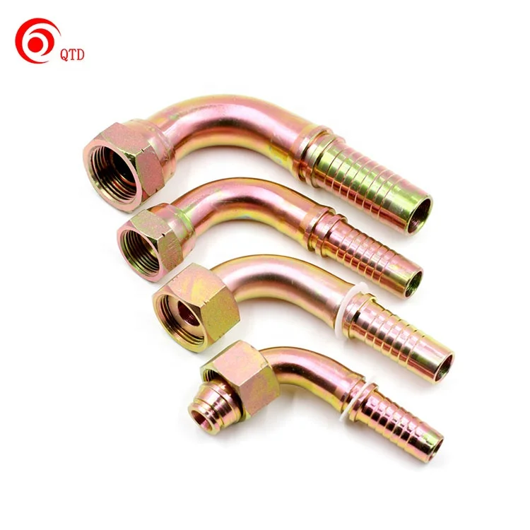 Customize JIC Hydraulic Hose Fittings ELBOW Pipe End Rubber Hose Connectors