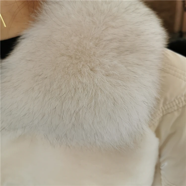 Ladies comfortable winter long thick down coats sheepskin shearling jackets teddy bear coats
