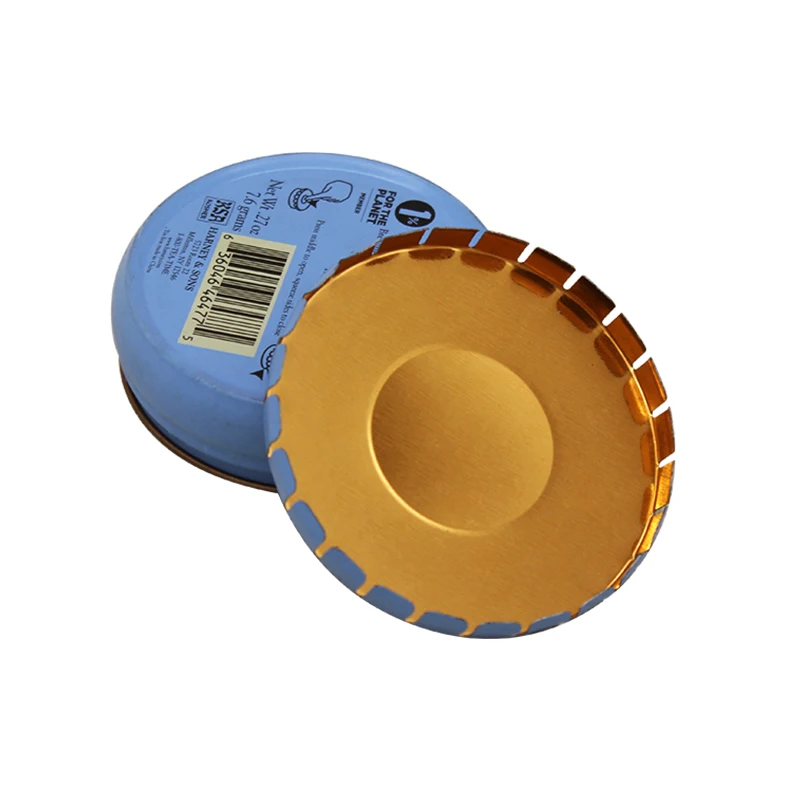 High quality custom printing mint candy tin box metal packaging click clack can chewing gum candies boxes