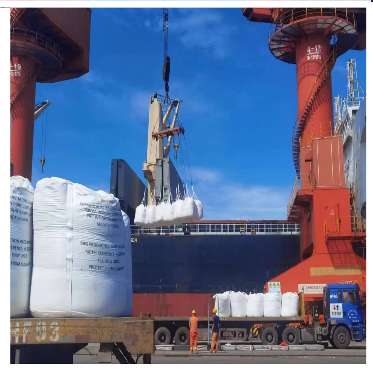 GGBS granulator High Quality Slag Powder S95 Ground Granulated Blast Furnace Slag exported to France,US,UK