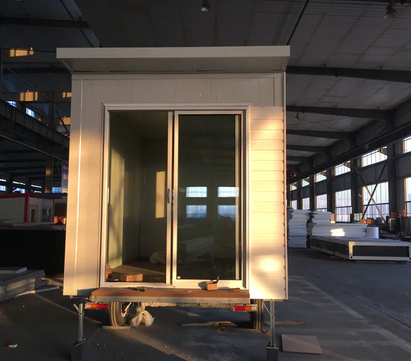 Trailer Tiny Homes on Wheels Cheap Mobile Portable Public Prefab Container Camping Shipping Flat Pack Bathroom